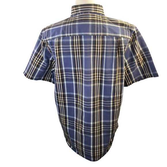 Carhartt Relaxed Fit Lot of 2 Plaid Short Sleeve Shirt Sz L Button Front Pocket - Picture 8 of 15